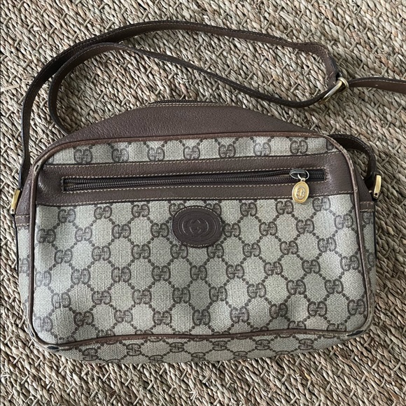 Gucci Bags Vintage Gucci Crossbody Monogram Camera Bag Poshmark
